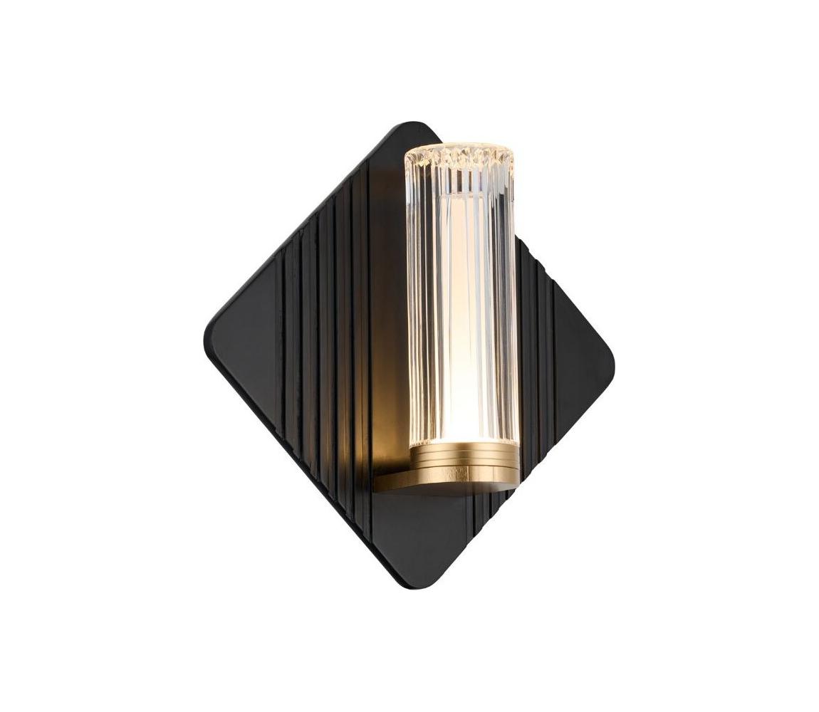 Rabalux 71407 - LED kúpeľňové nástenné svietidlo ROSALINE LED/7W/230V IP44 čierna/zlatá 71407