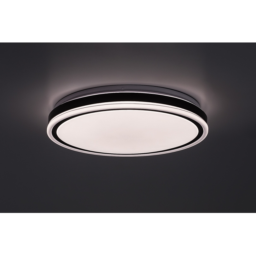 Rabalux - stmievateľné LED stropné svietidlo LED/20W/230V 3000-6500K priemer 38,5 cm čierne + diaľkové ovládanie