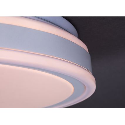 Rabalux - stmievateľné LED stropné svietidlo, 23 W/230 V, 3000–6500 K, priemer 38,5 cm, čierne, s diaľkovým ovládaním