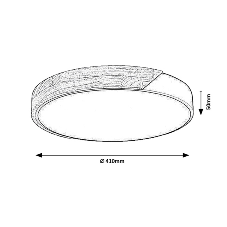 Rabalux - Stropné LED svietidlo LED/24W/230V 4000K priemer 41 cm