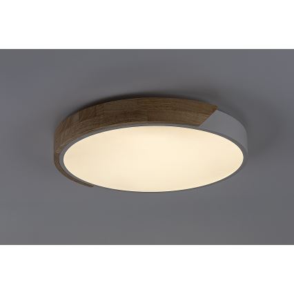 Rabalux - LED Stropné svietidlo LED/24W/230V 3000K biela/dub pr. 61 cm