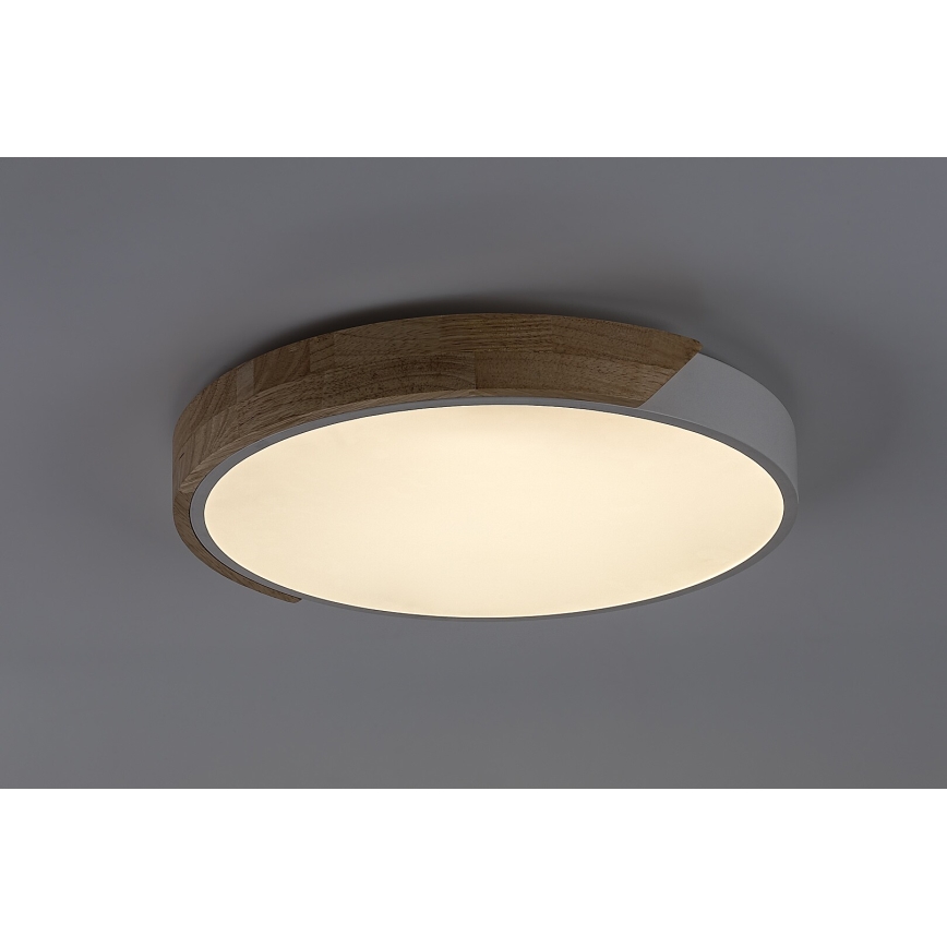 Rabalux - LED stropné svietidlo LED/40W/230V 3000/4000/6500K biela/dub pr. 61 cm