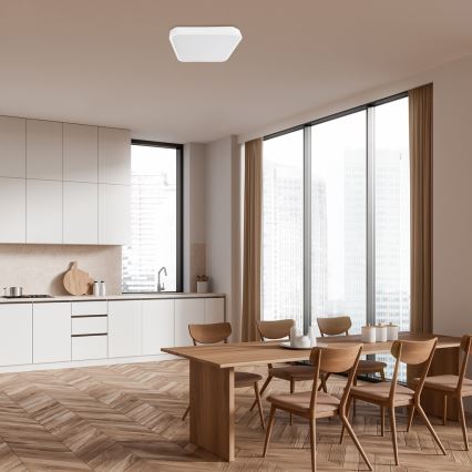 Rabalux - LED Kúpeľňové stropné svietidlo LED/24W/230V 3000/4000/6000K IP44 29x29 cm biela