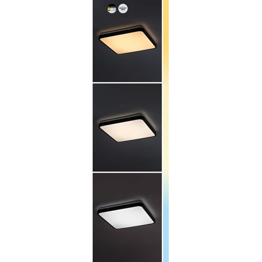 Rabalux - LED Kúpeľňové stropné svietidlo LED/36W/230V 3000/4000/6000K IP44 42x42 cm biela