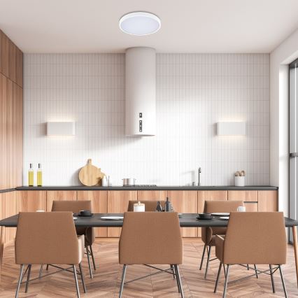 Rabalux - LED Stmievateľné kúpeľňové stropné svietidlo LED/24W/230V 3000-6000K IP44 pr. 35,5 cm biela + diaľkové ovládanie