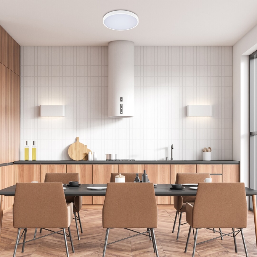 Rabalux - LED Stmievateľné kúpeľňové stropné svietidlo LED/24W/230V 3000-6000K IP44 pr. 35,5 cm biela + diaľkové ovládanie