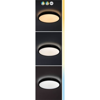 Rabalux - LED Stmievateľné kúpeľňové stropné svietidlo LED/24W/230V 3000-6000K IP44 pr. 35,5 cm biela + diaľkové ovládanie
