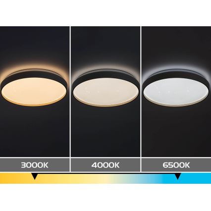 Rabalux - LED stmievateľné stropné svietidlo LED/80W/230V 3000-6500K pr. 77 cm + diaľkové ovládanie