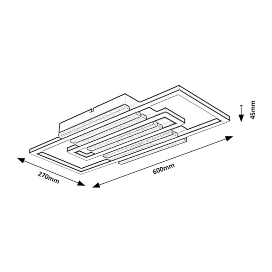 Rabalux - LED stropné svietidlo LED/28W/230V 3000/4500/6000K