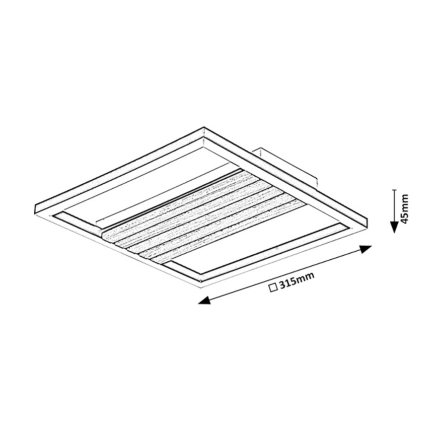 Rabalux - LED stropné svietidlo LED/26W/230V 3000/4500/6000K