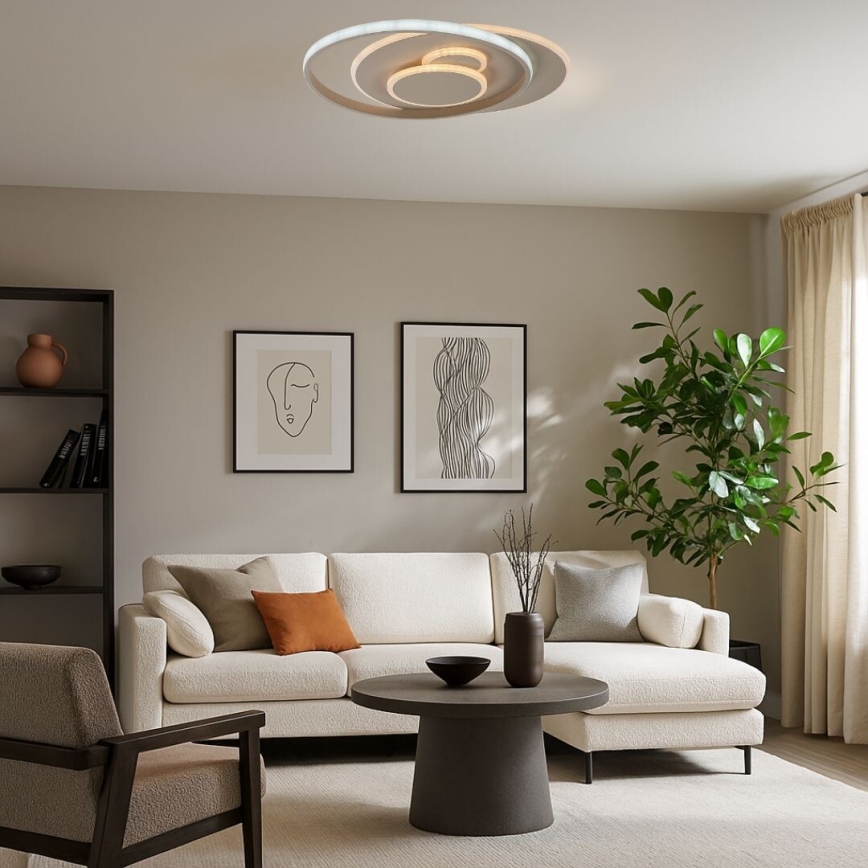 Rabalux - LED stmievateľné stropné svietidlo LED/57W/230V 3000-6000K 48,5x40 cm + diaľkové ovládanie