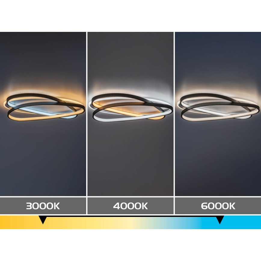 Rabalux - Stmievateľné LED stropné svietidlo LED/57W/230V 3000-6000K 53x38 cm + diaľkové ovládanie