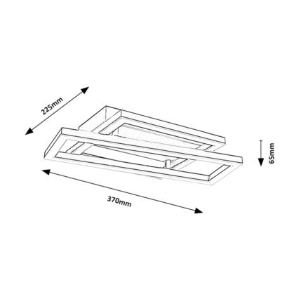 Rabalux - LED stropné svietidlo LED/24W/230V 37x22,5 cm