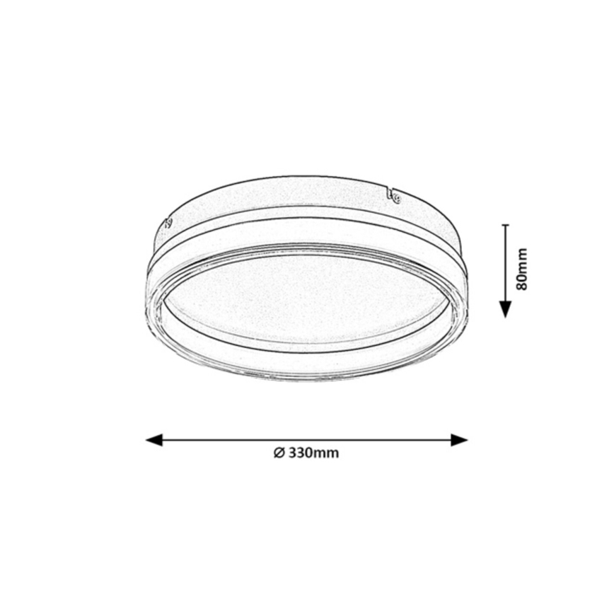 Rabalux - LED stmievateľné stropné svietidlo LED/18W/230V 3000-6500K pr. 33 cm + diaľkové ovládanie