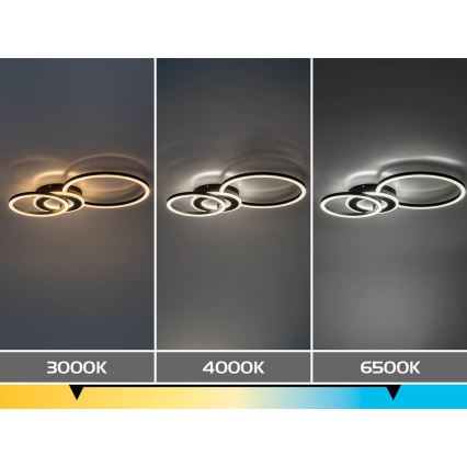 Rabalux - stmievateľné LED stropné svietidlo LED/24W/230V 3000-6500K 46x33 cm + diaľkové ovládanie
