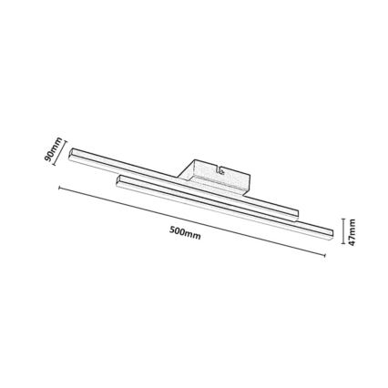 Rabalux - LED Stropné svietidlo LED/12W/230V 3000K zlaté