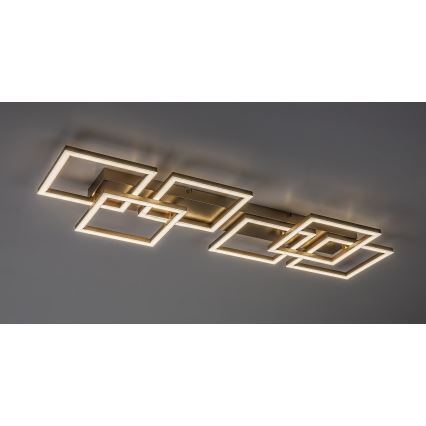 Rabalux - LED stmievateľné stropné svietidlo LED/40W/230V 3000-6500K 33x100 cm zlatá + diaľkové ovládanie