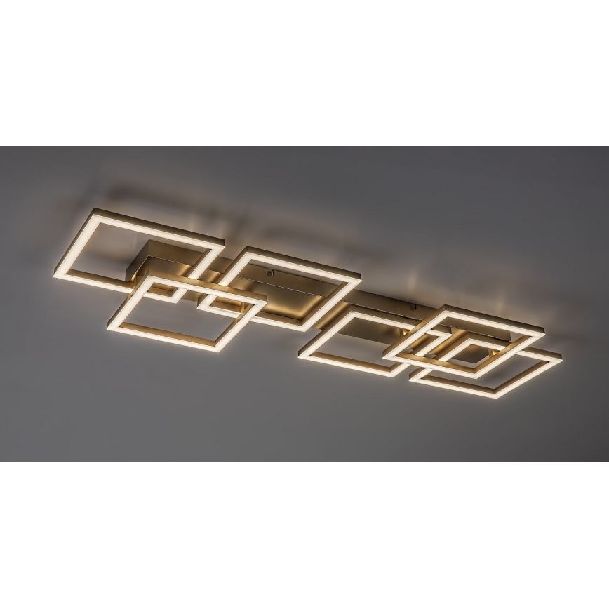 Rabalux - LED stmievateľné stropné svietidlo LED/40W/230V 3000-6500K 33x100 cm zlatá + diaľkové ovládanie