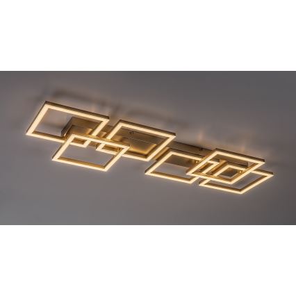 Rabalux - LED stmievateľné stropné svietidlo LED/40W/230V 3000-6500K 33x100 cm zlatá + diaľkové ovládanie