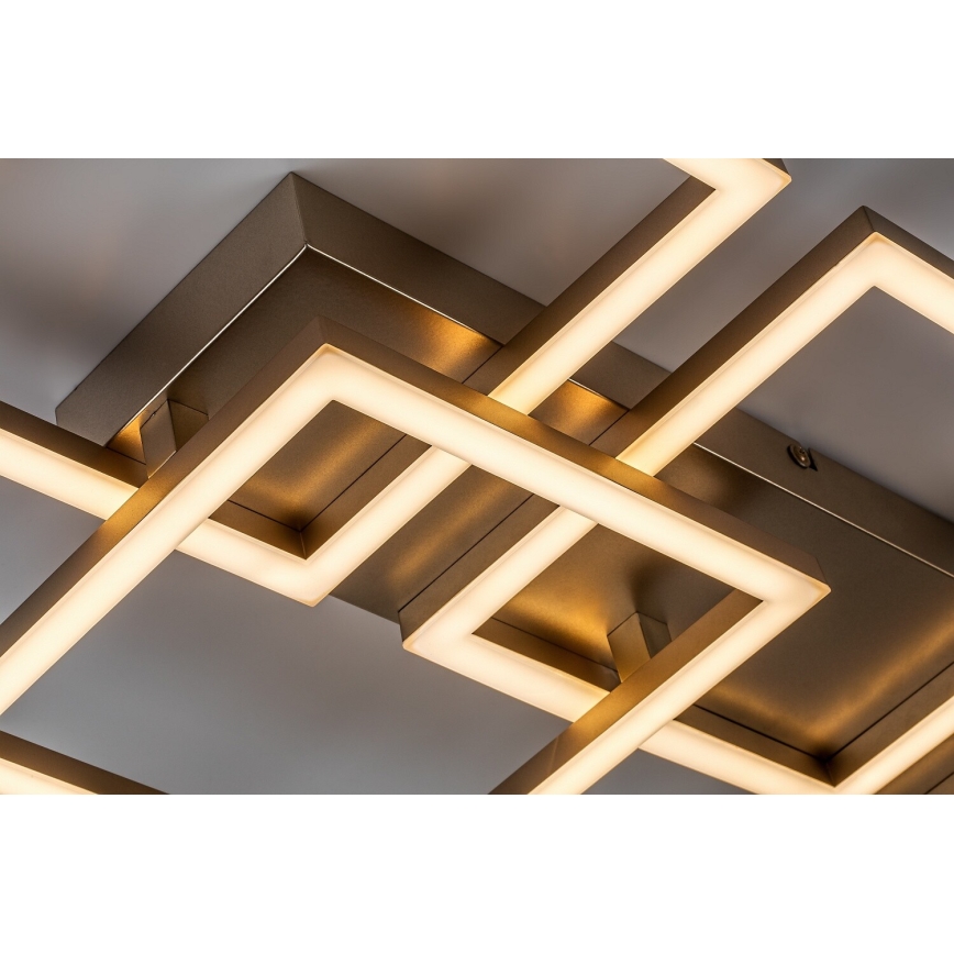 Rabalux - LED stmievateľné stropné svietidlo LED/40W/230V 3000-6500K 33x100 cm zlatá + diaľkové ovládanie