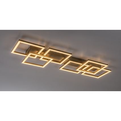 Rabalux - LED Stmievateľné stropné svietidlo LED/40W/230V 3000-6500K 33x100 cm béžová + diaľkové ovládanie