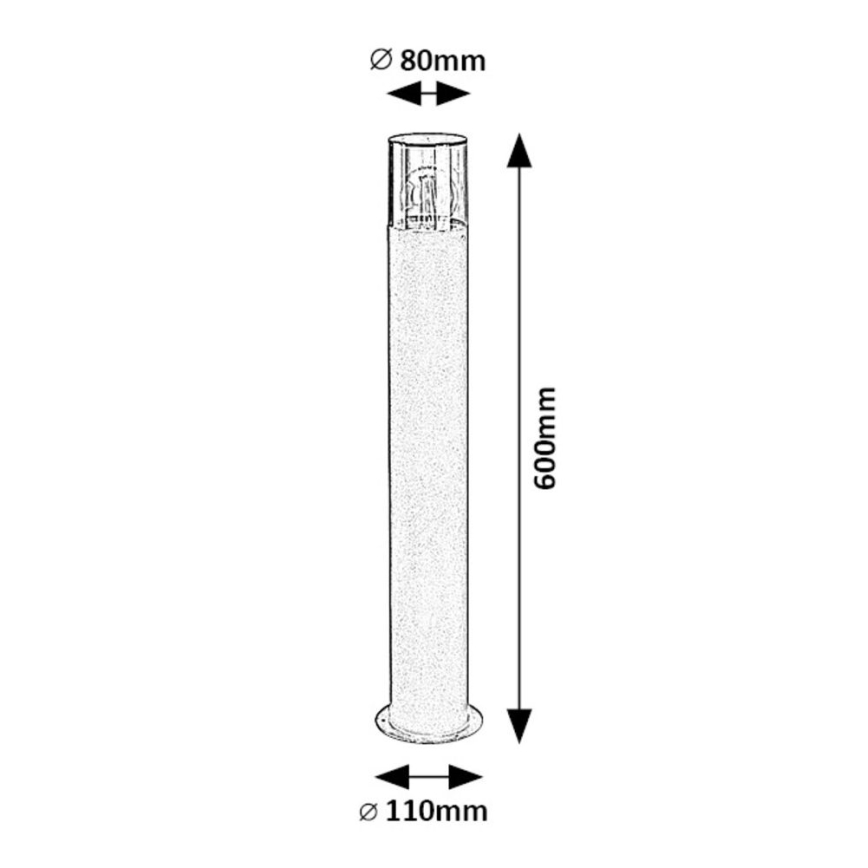 Rabalux - Vonkajšia lampa 1xE27/12W/230V IP44