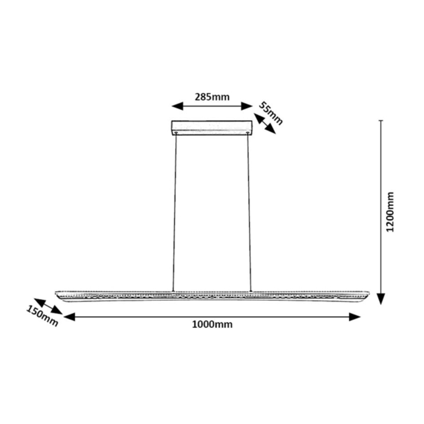 Rabalux - LED luster na lanku LED/40W/230V 3000K