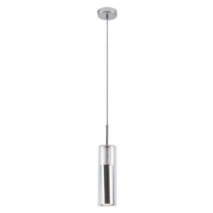 Rabalux - Luster na lanku 1xGU10/50W/230V číra/lesklý chróm
