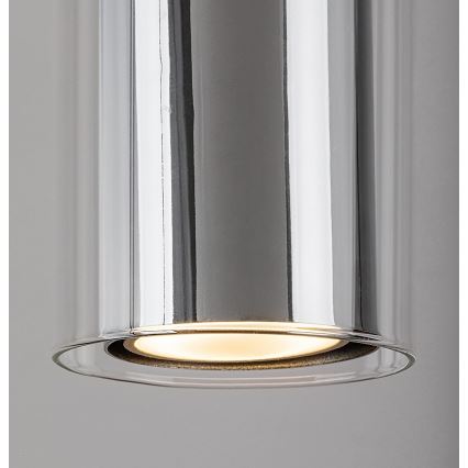Rabalux - Luster na lanku 1xGU10/50W/230V číra/lesklý chróm