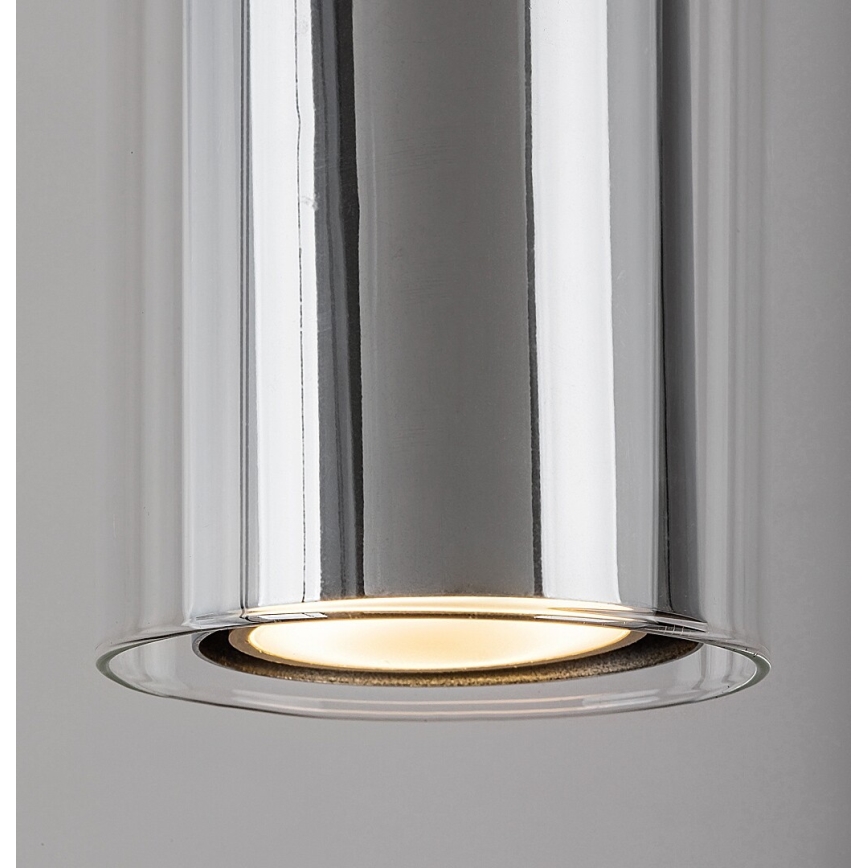 Rabalux - Luster na lanku 1xGU10/50W/230V číra/lesklý chróm