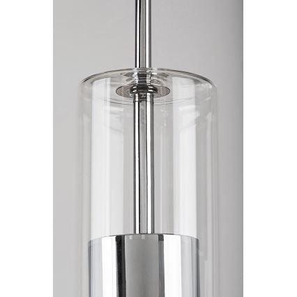 Rabalux - Luster na lanku 1xGU10/50W/230V číra/lesklý chróm
