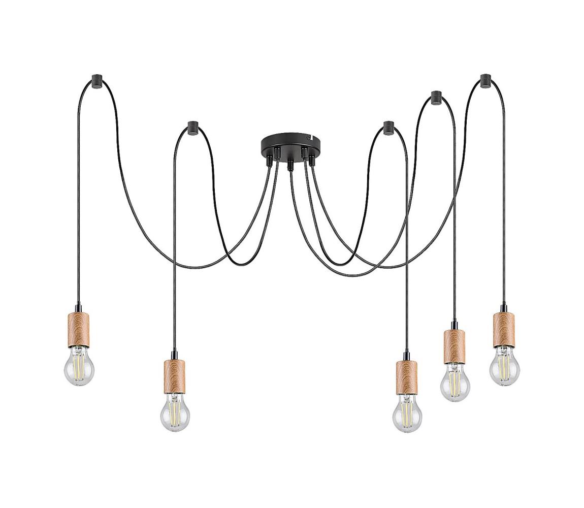 Rabalux 72075 - Luster na lanku DOLLIEN 5xE27/60W/230V pavúk buk 72075