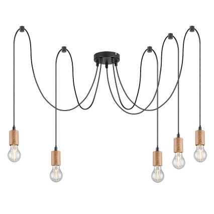 Rabalux - Luster na lanku 5xE27/60W/230V pavúk buk