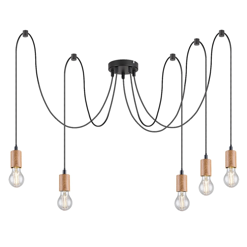 Rabalux - Luster na lanku 5xE27/60W/230V pavúk buk