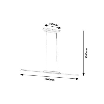 Rabalux - LED Luster na lanku LED/26W/230V 4000K buk