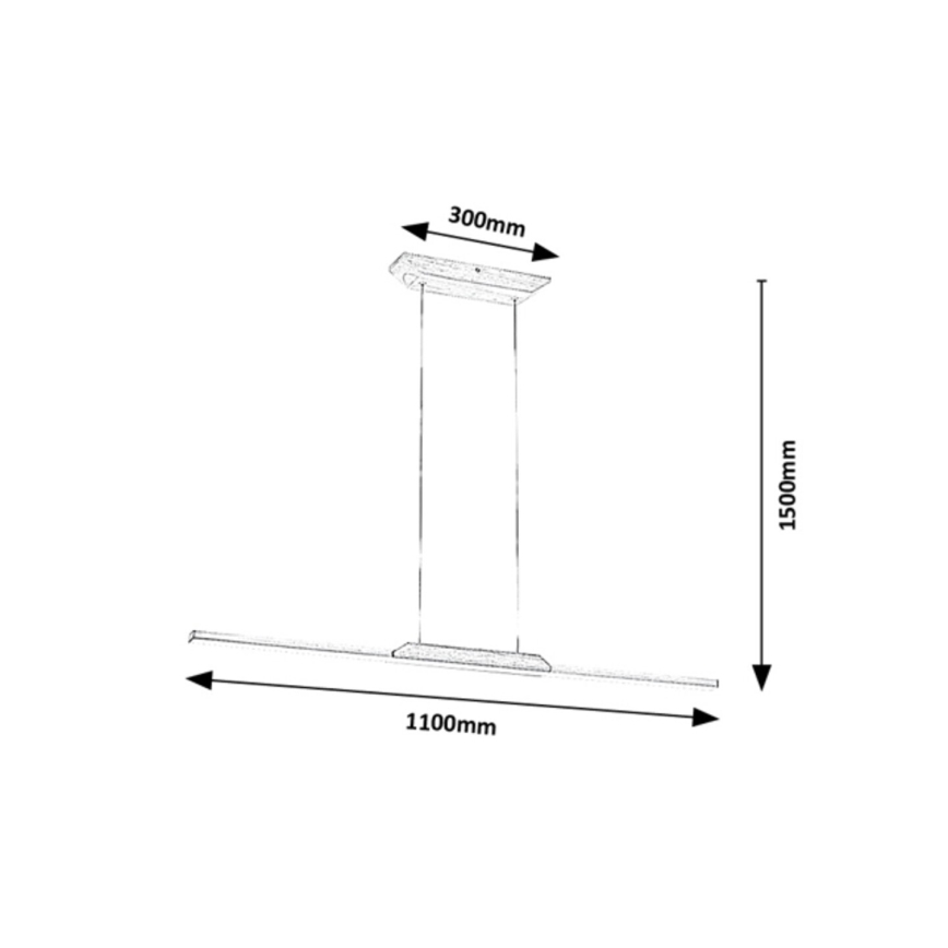 Rabalux - LED Luster na lanku LED/26W/230V 4000K buk