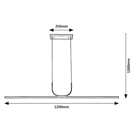 Rabalux - LED Luster na lanku LED/25W/230V 3000K chróm