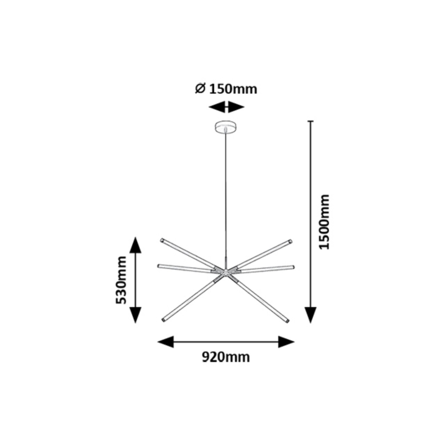 Rabalux - LED Luster na lanku LED/36W/230V 3000K