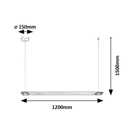 Rabalux - LED Luster na lanku LED/28W/230V 3000K