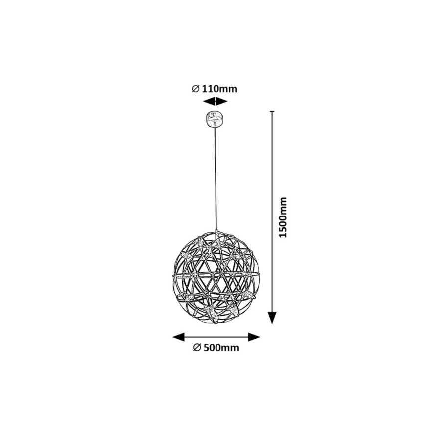 Rabalux - LED Luster na lanku LED/16W/230V 3000K lesklý chróm