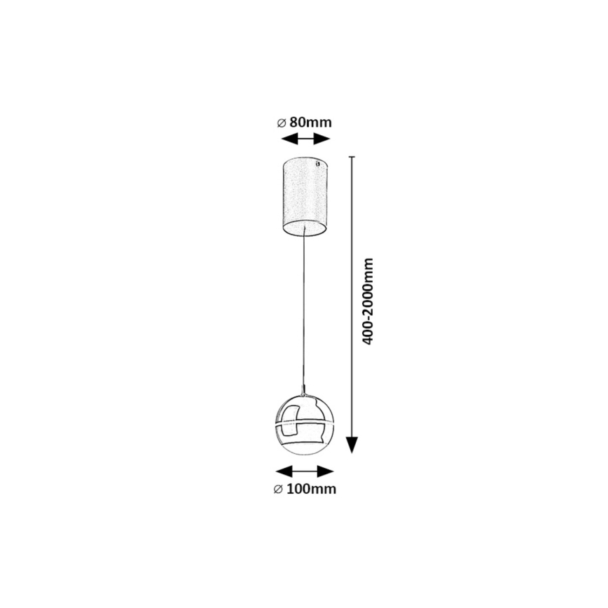 Rabalux - LED Luster na lanku LED/6W/230V 4000K