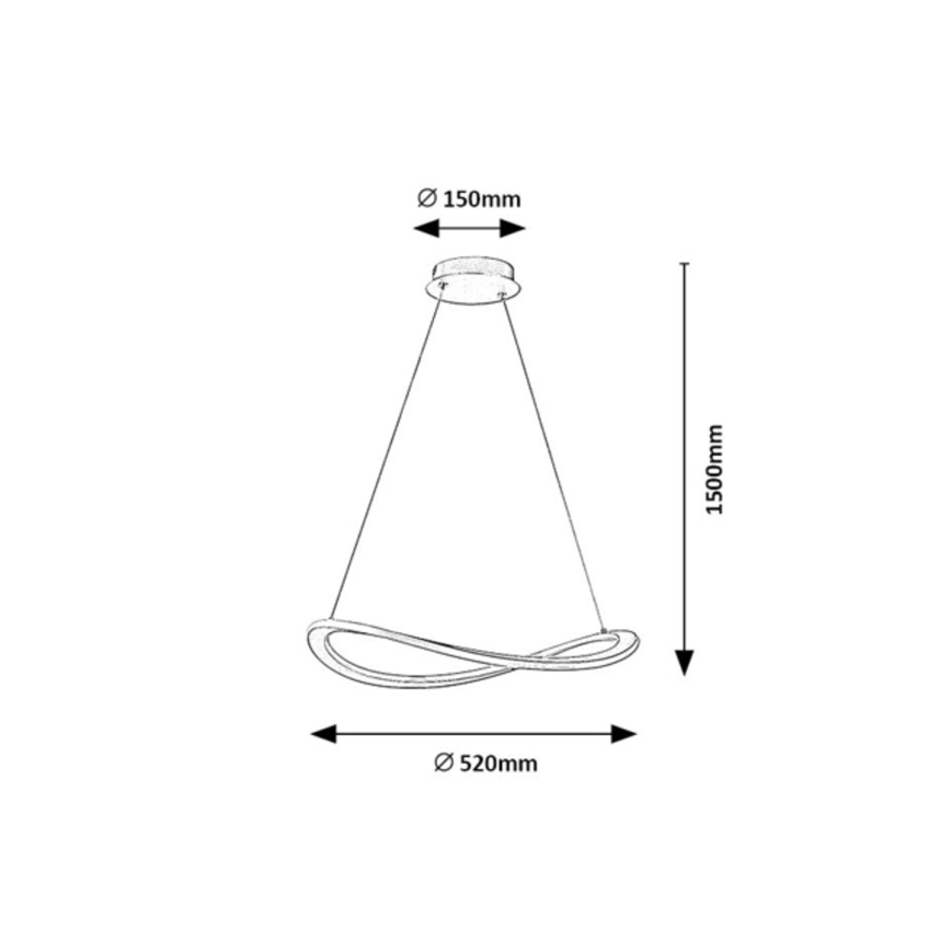 Rabalux - LED viseči lestenec na kablu LED/40W/230V 3000K