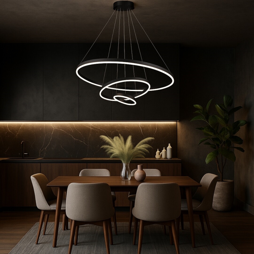 Rabalux - LED stmievateľný luster na lanku LED/100W/230V 3000-6500K + diaľkové ovládanie