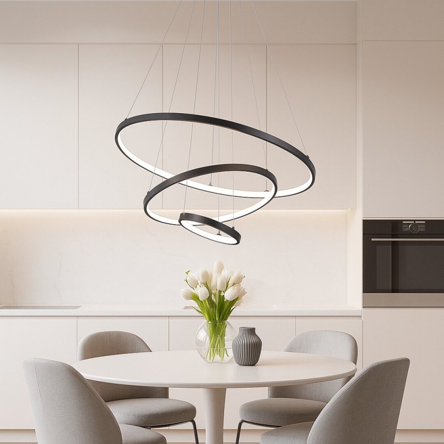 Rabalux - LED Stmievateľný luster na lane LED/90W/230V 3000-6500K + diaľkové ovládanie