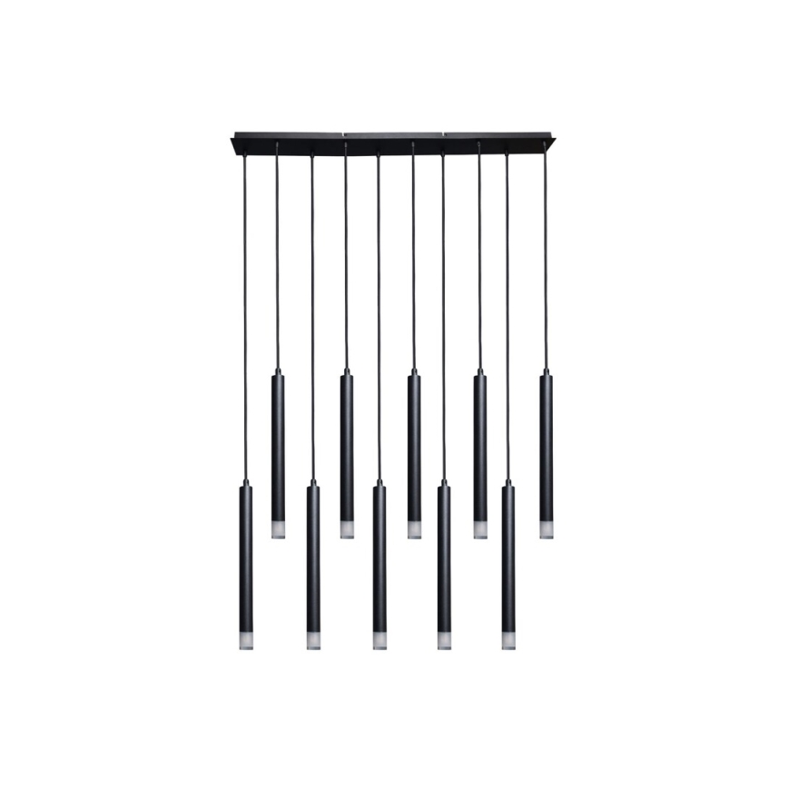 Rabalux - Luster na lanku 10xG9/5W/230V čierna
