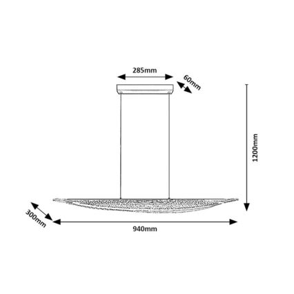 Rabalux - LED závesný luster na lanku LED/32W/230V 3000K