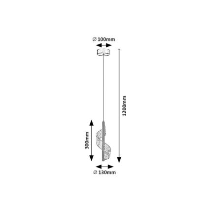 Rabalux - LED luster na lanku LED/6W/230V 3000K
