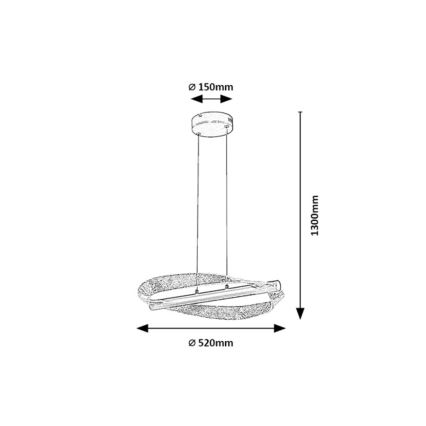 Rabalux - LED luster na lanku LED/24W/230V 3000K