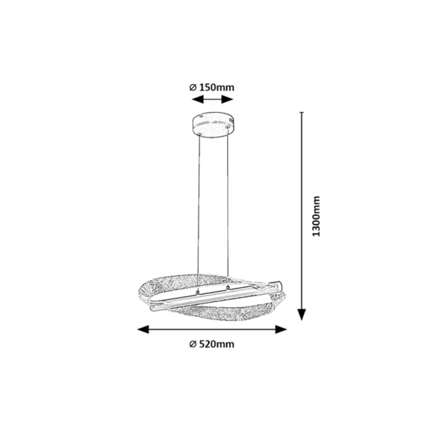Rabalux - LED luster na lanku LED/24W/230V 3000K