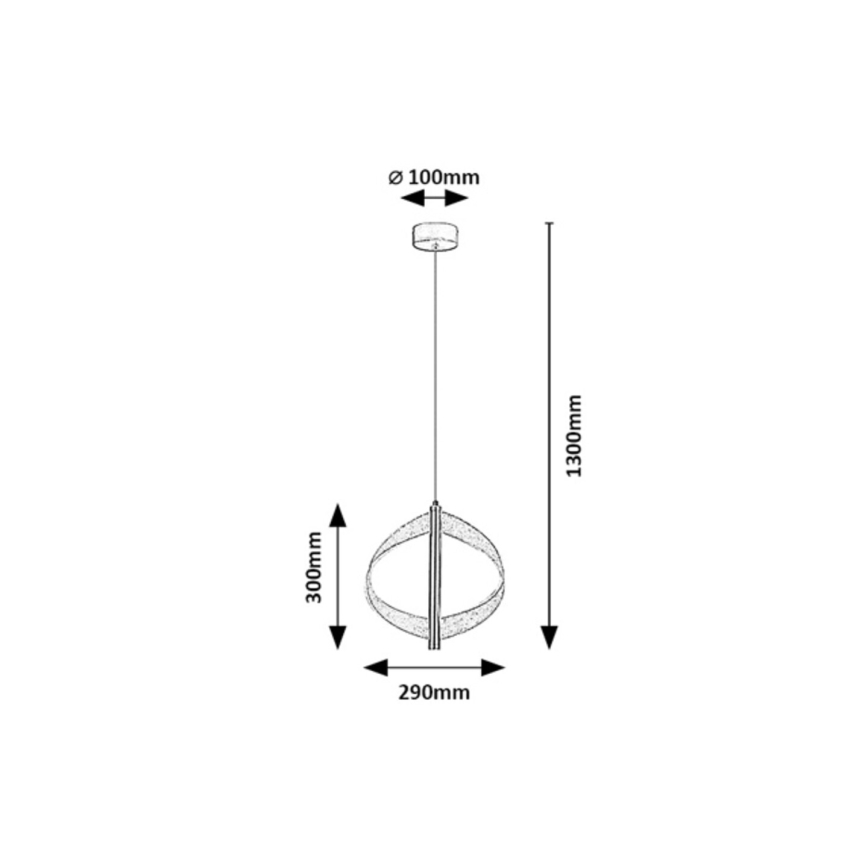 Rabalux - LED Luster na lane LED/8W/230V 3000K